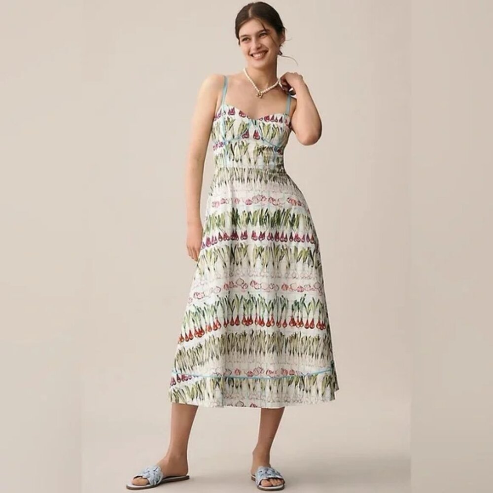 Anthropologie Rachel Antonoff Harper Sleeveless A-Line Midi Dress Sz XS